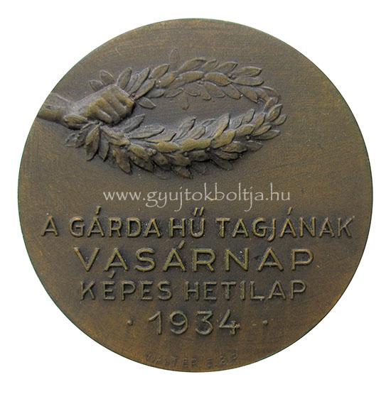 A grda h tagjnak - Vasrnap - kpes hetilap 1934